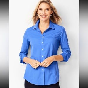 Like New Talbots The Non-Iron Perfect Long Sleeve Shirt Size 2